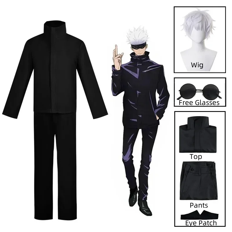 Anime Cosplay Gojo - 2026 Novo Lançamento: Fantasia Completa de