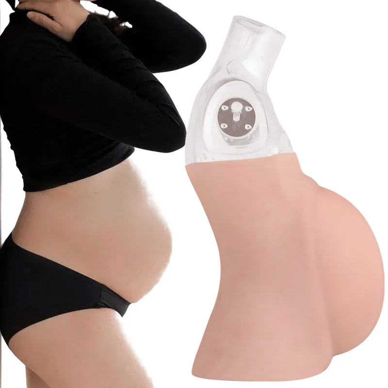 Anime Cosplay Pregnant - Nenhum mudline barriga grávida falsa grávida