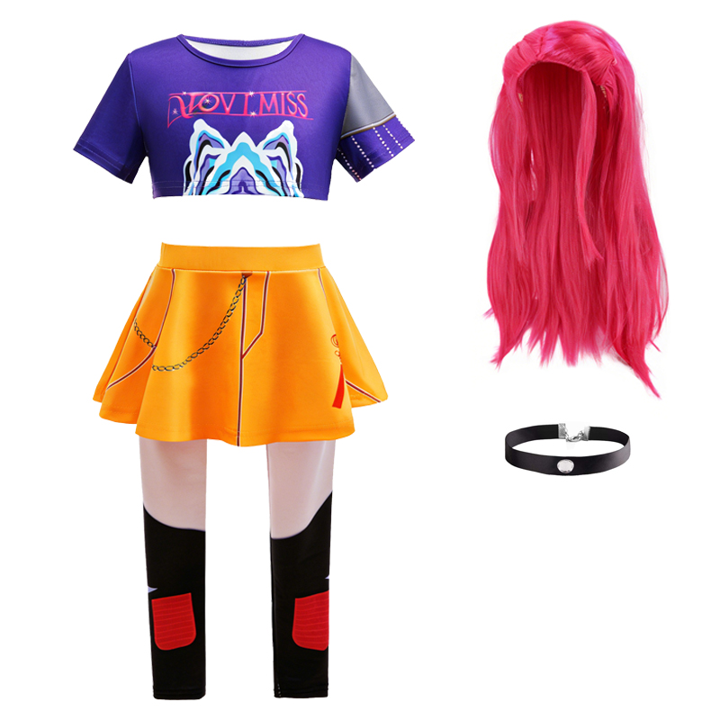 Anime Zoey Cosplay - 3ps menina terno tendência coreana hip-hop