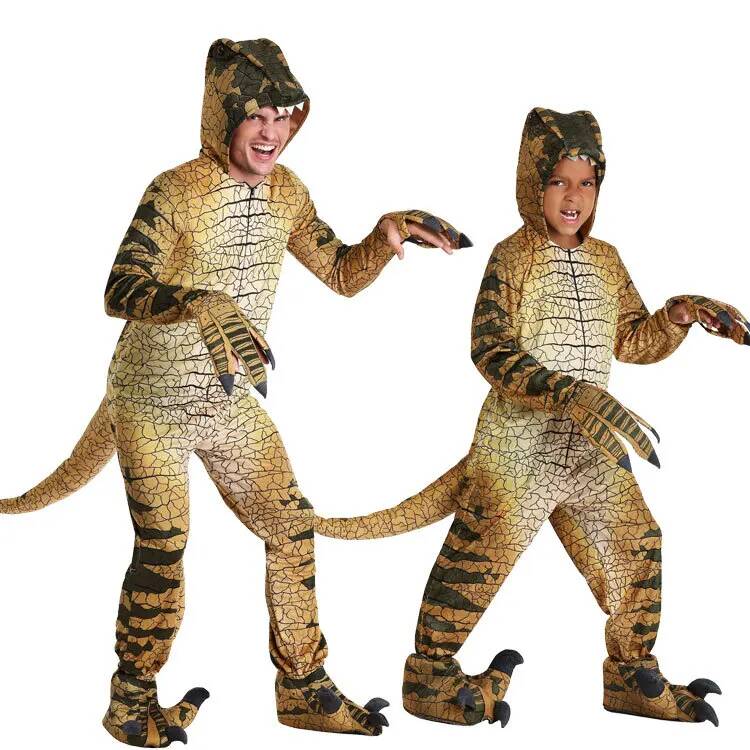 Anime Cosplay Jumpsuit - Fantasia de Dinossauro Tiranossauro para Crianças