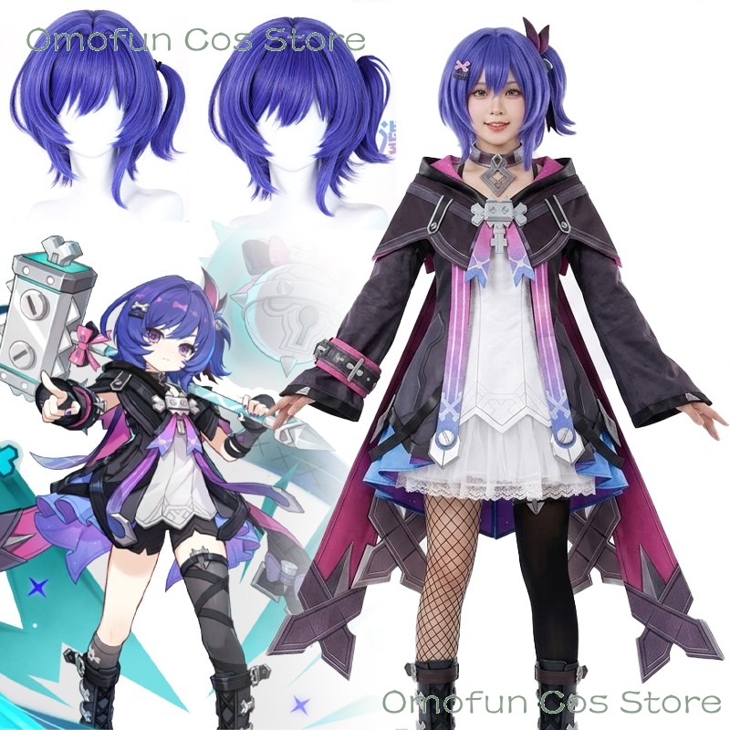 Anime Cosplay High Quality - Peruca de Cosplay Genshin Impact Prune