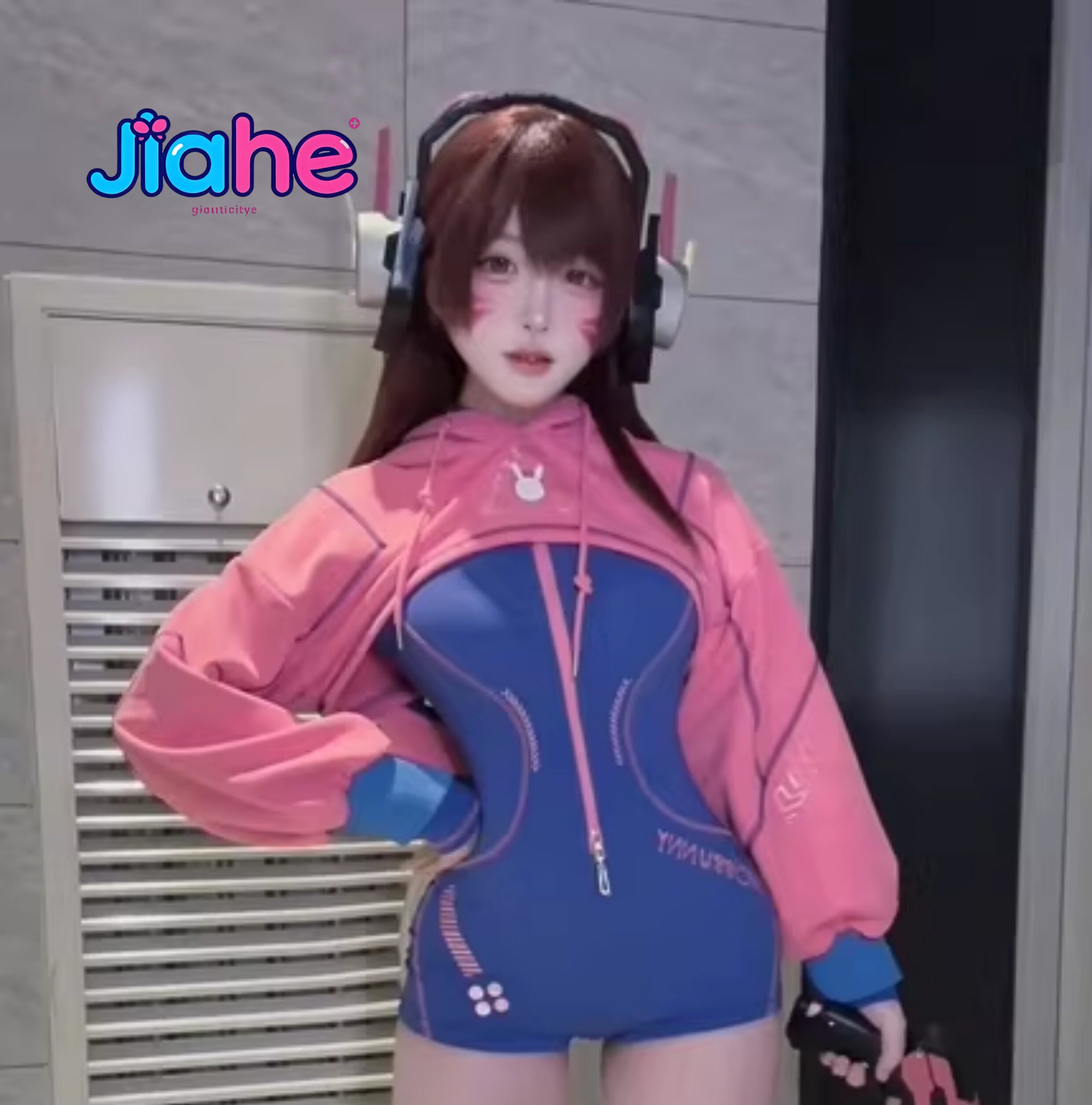 Anime Cosplay Jumpsuit - Em estoque: Fantasia de Cosplay D.Va