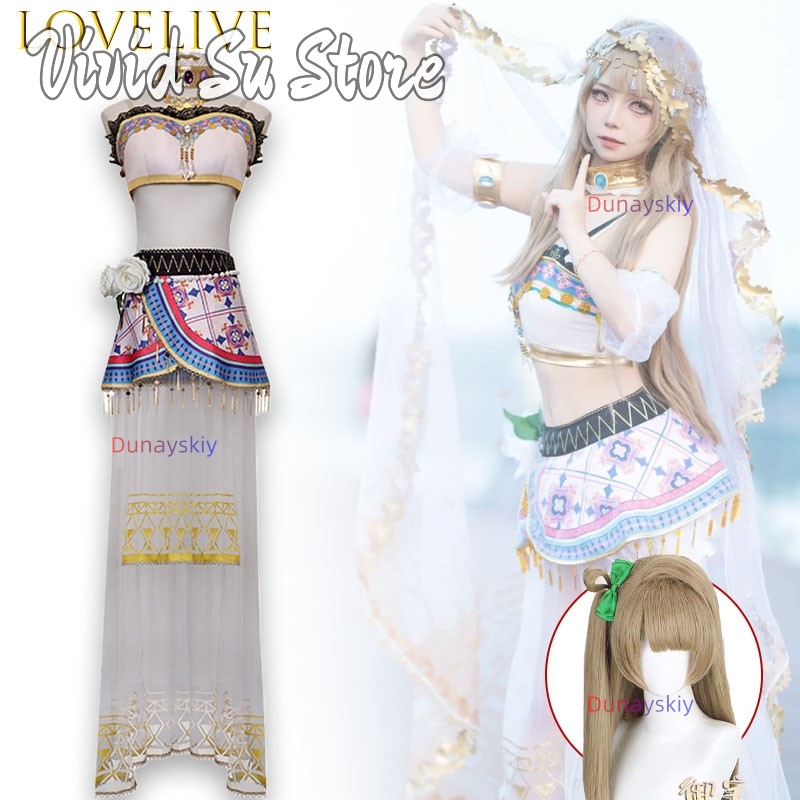 Anime Cosplay Dance - Vestido Longo Fofo da Série Love