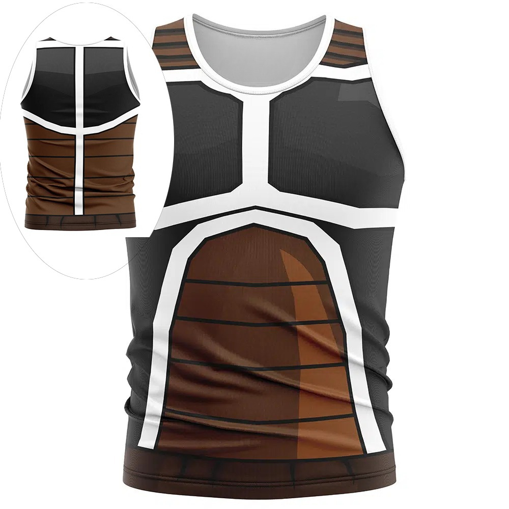 Dragon Ball Saiyan Armor - Camiseta Regata Cosplay Dragon Ball Saiyan