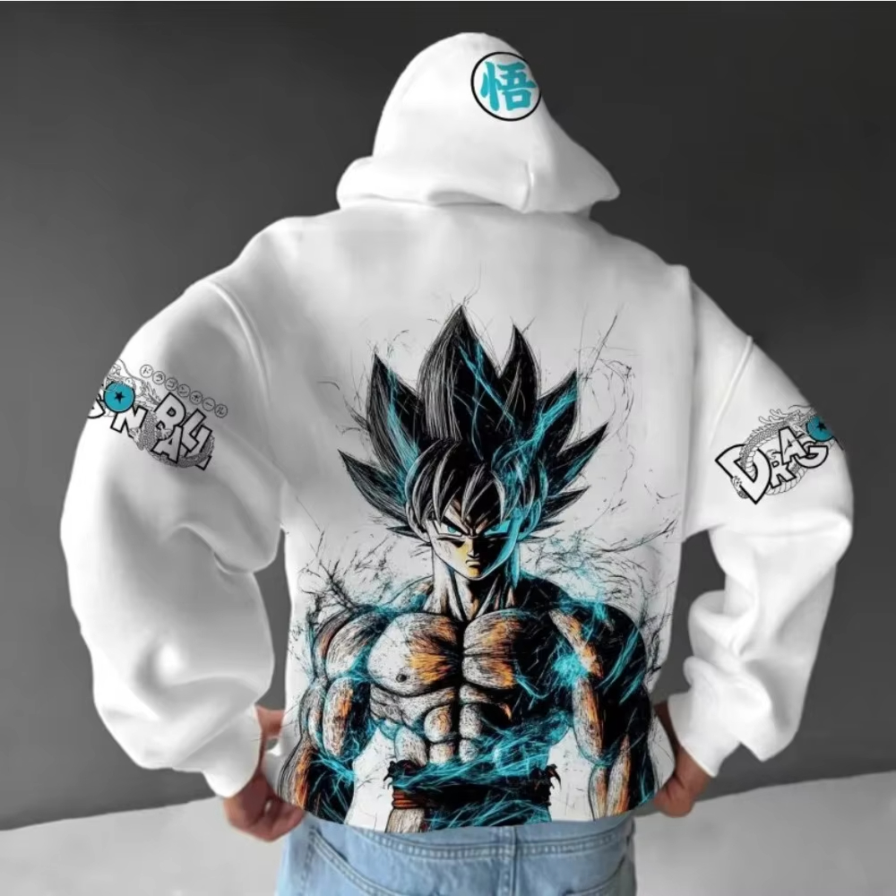 Dragon Ball Saiyan Armor - Dragon Ball moletom masculino 2025 outono
