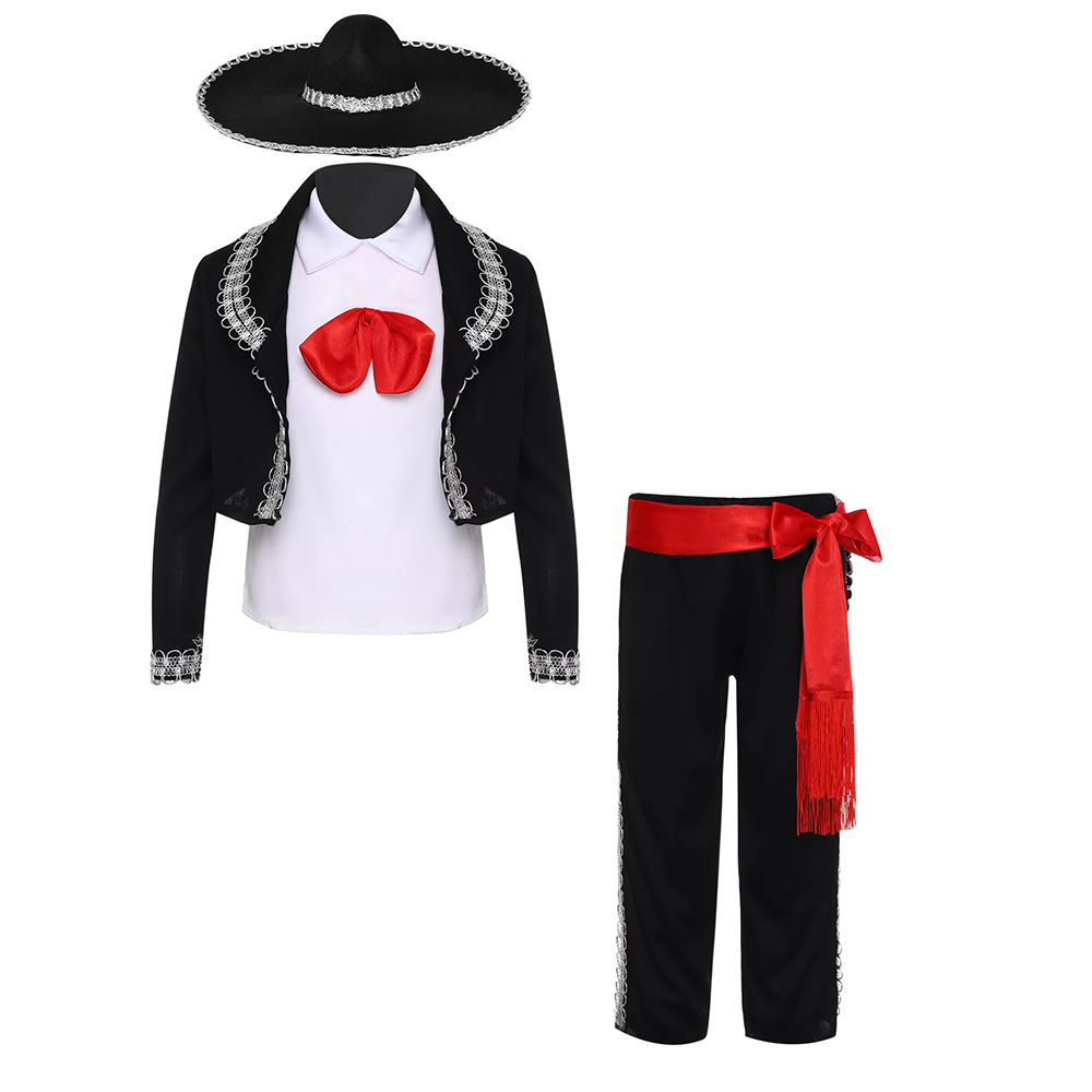 Menino mexicano traje crianças - Anime Cosplay Dance avaliação e preço