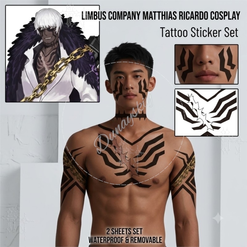 Matthias Ricardo Padrão tribal - Anime Cosplay Face avaliação e preço