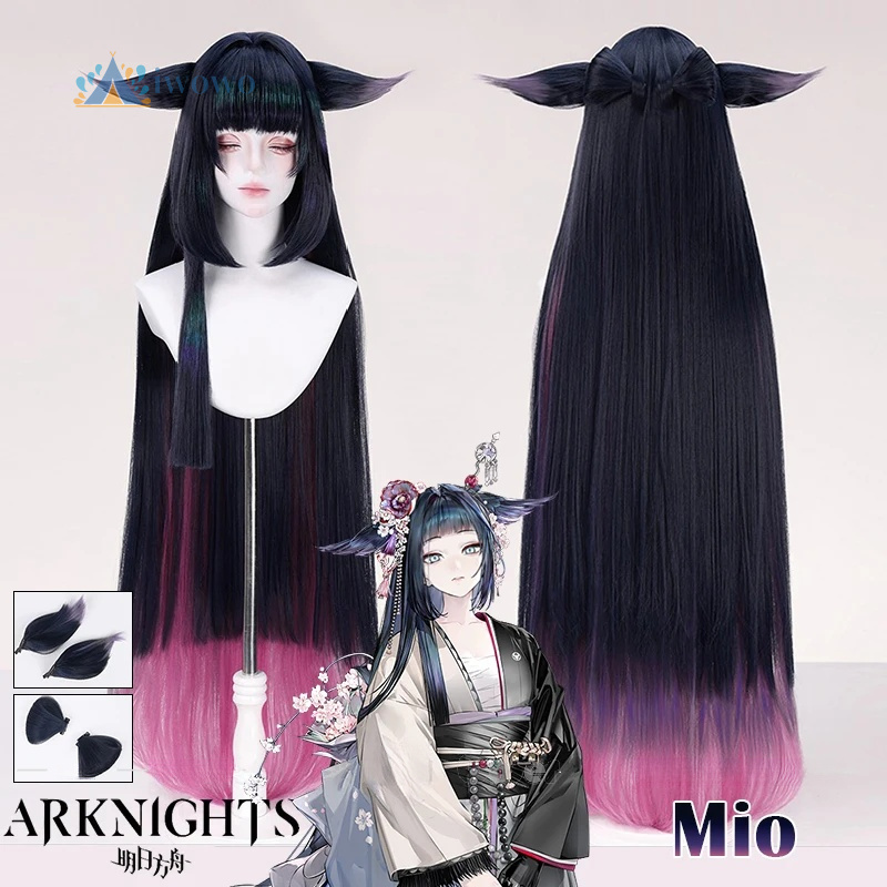 Arknights mio peruca cosplay r - Anime Cosplay For Girls avaliação e preço