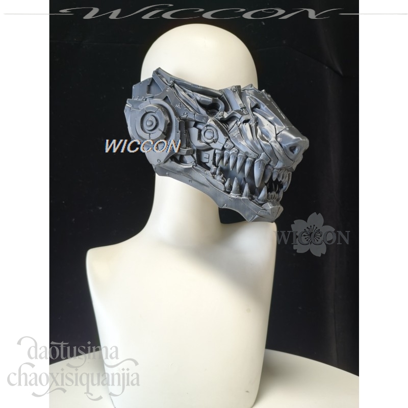 Máscara de Meia Face de Lobo P - Anime Cosplay Face avaliação e preço
