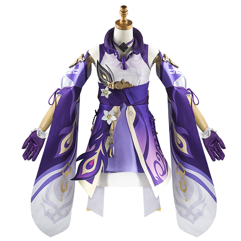 Fantasia de Cosplay Keqing de  - Anime Cosplay Jumpsuit avaliação e preço