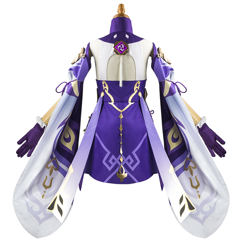Fantasia de Cosplay Keqing de  - Anime Cosplay Jumpsuit avaliação e preço