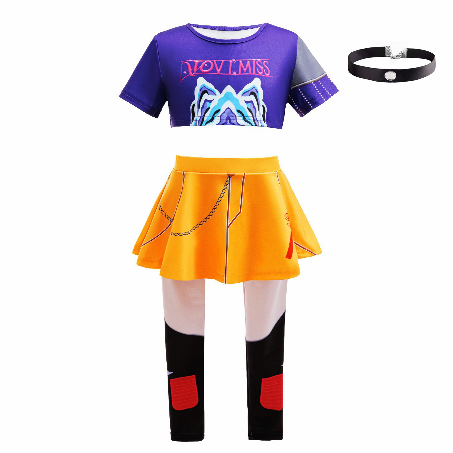 3ps menina terno tendência cor - Anime Zoey Cosplay avaliação e preço
