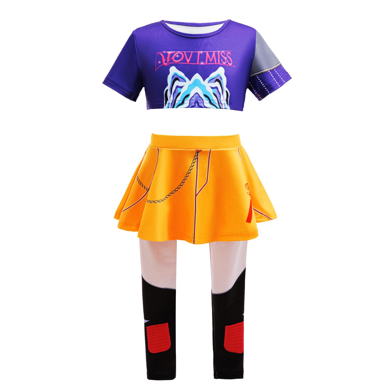 3ps menina terno tendência cor - Anime Zoey Cosplay avaliação e preço