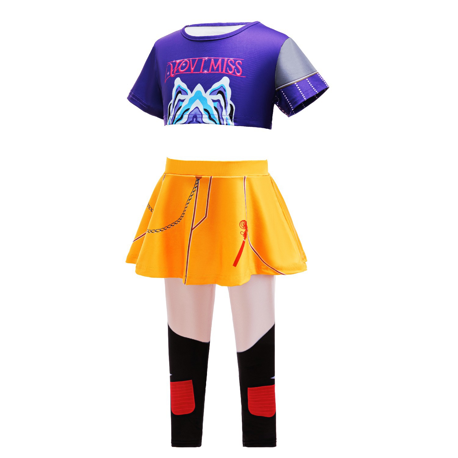 3ps menina terno tendência cor - Anime Zoey Cosplay avaliação e preço