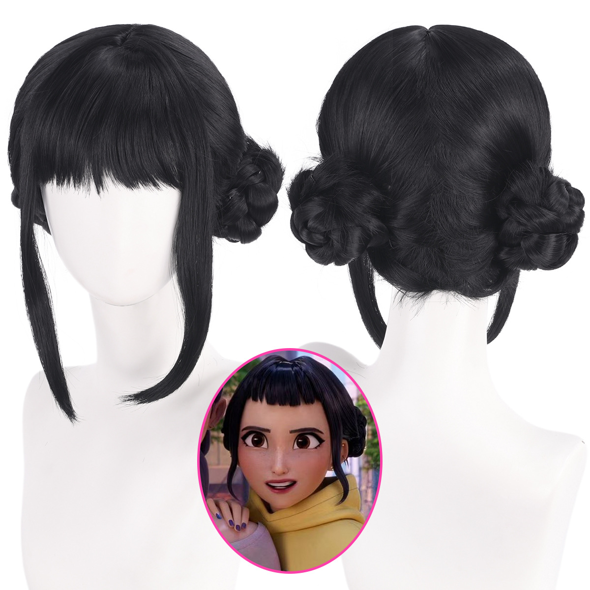 Zoey peruca cosplay 33cm pacot - Anime Zoey Cosplay avaliação e preço