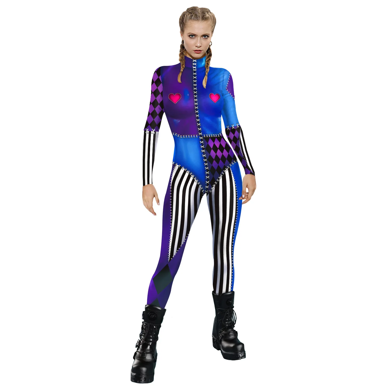 Fantasia de Cosplay Anime Harl - Anime Harley Quinn Cosplay avaliação e preço