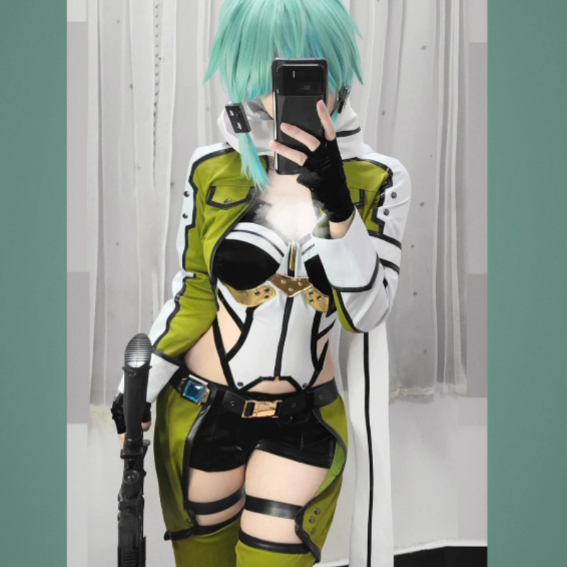 Fantasia Cosplay Sinon de Swor - Cosplay Anime Online avaliação e preço